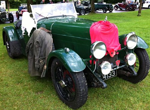 An Alvis doubles up as a useful washing line